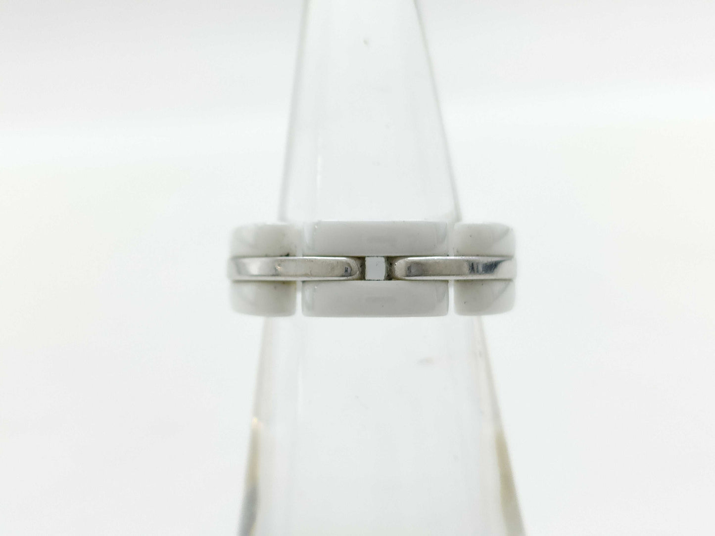 CHANEL Ultra T50 Ceramic WG Au750 6.3g Ring 