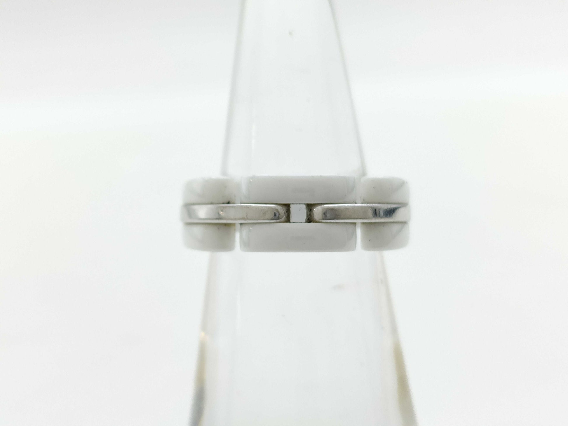 CHANEL Ultra T50 Ceramic WG Au750 6.3g Ring 