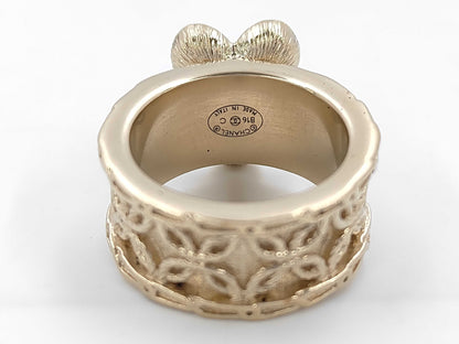 CHANEL Cocomark Flower Ring B16C Box Ring