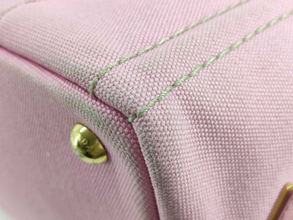 PRADA Canapa 2-way Pink Tote Bag 1BG439 with Warranty