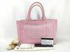 PRADA Canapa 2-way Pink Tote Bag 1BG439 with Warranty