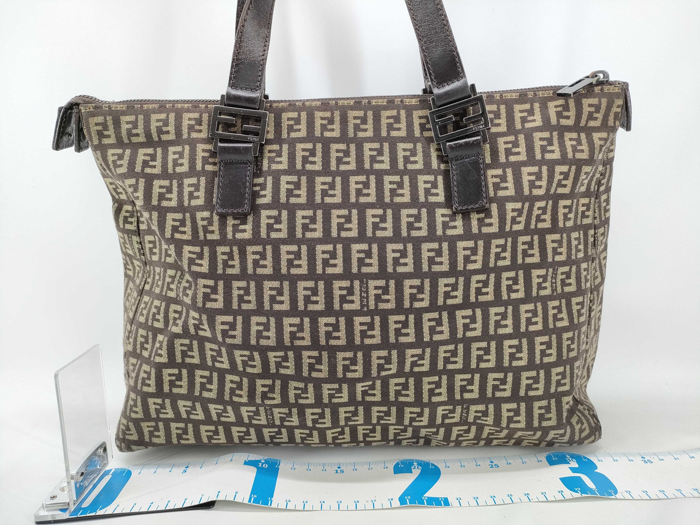 FENDI Zucchino Tote Bag 8BH138 with Zucca Pattern