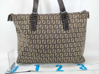 FENDI Zucchino Tote Bag 8BH138 with Zucca Pattern