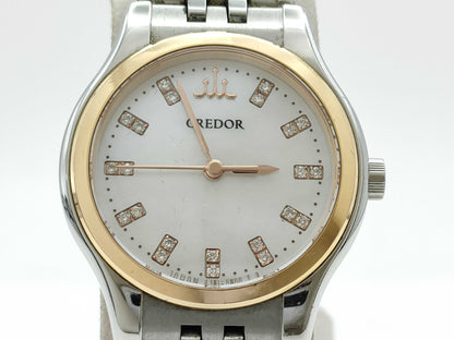 SEIKO Credor GSAS946 4J81-0AW0 640011 Quartz Shell Dial Women's Watch