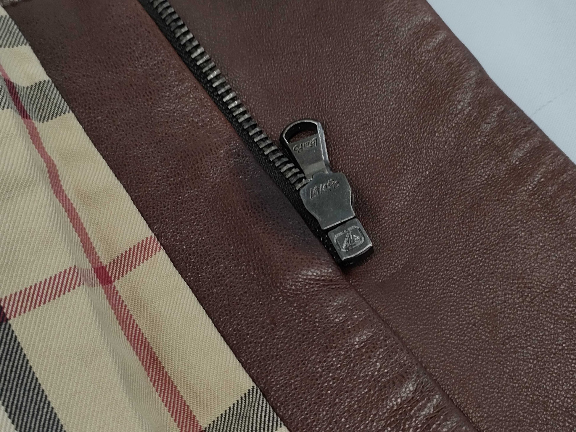 BURBERRY BURBERRY LONDON Burberry London Leather Coat Hooded Nova Check 48 Coat