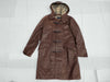 BURBERRY BURBERRY LONDON Burberry London Leather Coat Hooded Nova Check 48 Coat