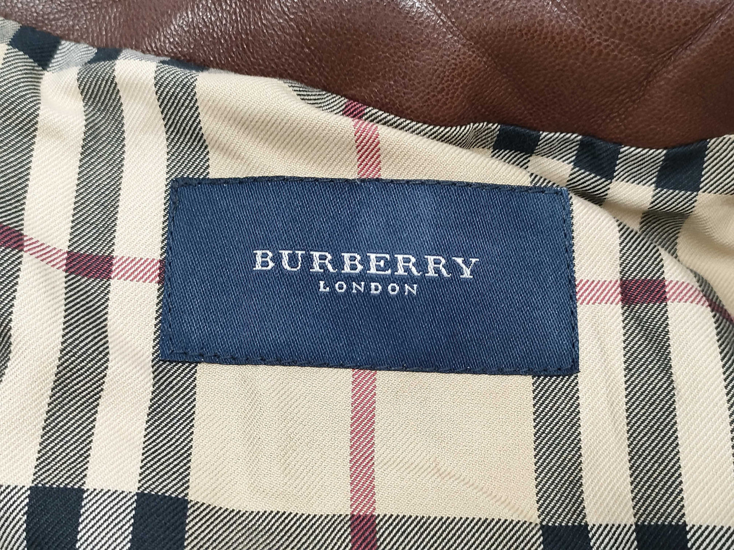 BURBERRY BURBERRY LONDON Burberry London Leather Coat Hooded Nova Check 48 Coat