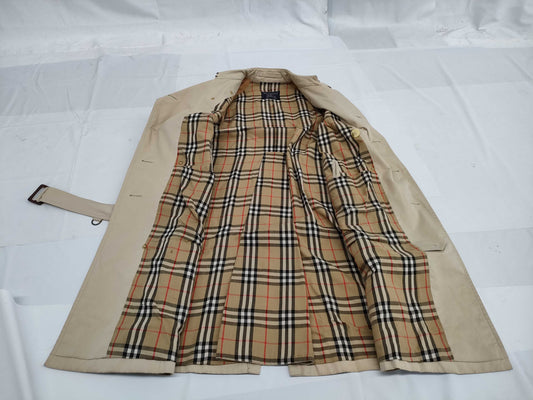 Burberrys BURBERRY Trench Coat Men's Belt Double 50 Check Coat