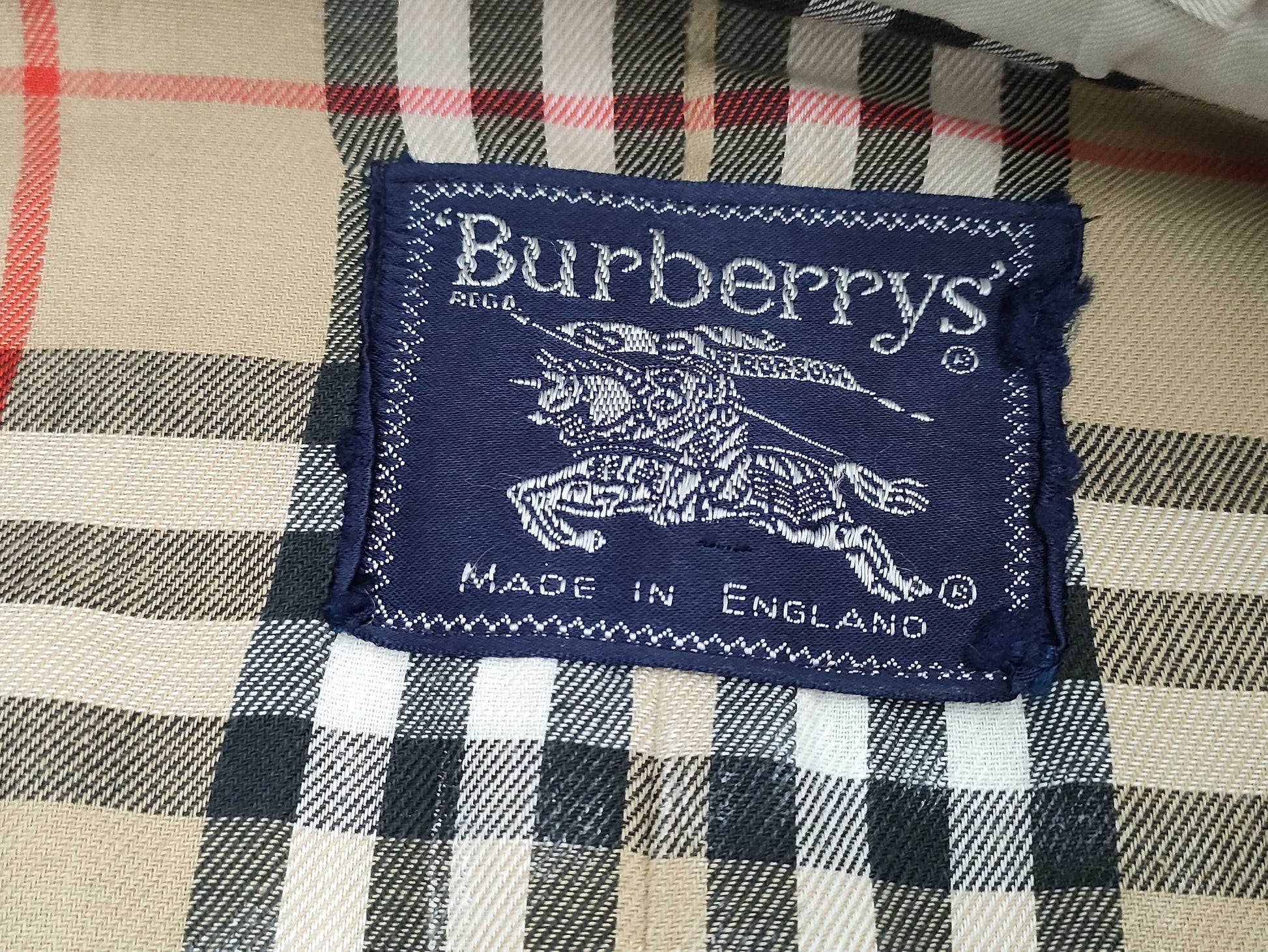 Burberrys BURBERRY Trench Coat Men's Belt Double 50 Check Coat