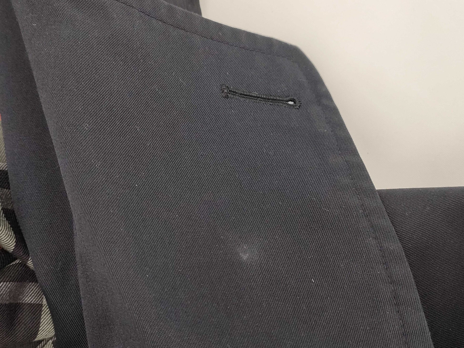 Burberrys BURBERRY Trench Coat Men's Belt 50 Navy Check Coat