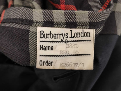 Burberrys BURBERRY Trench Coat Men's Belt 50 Navy Check Coat