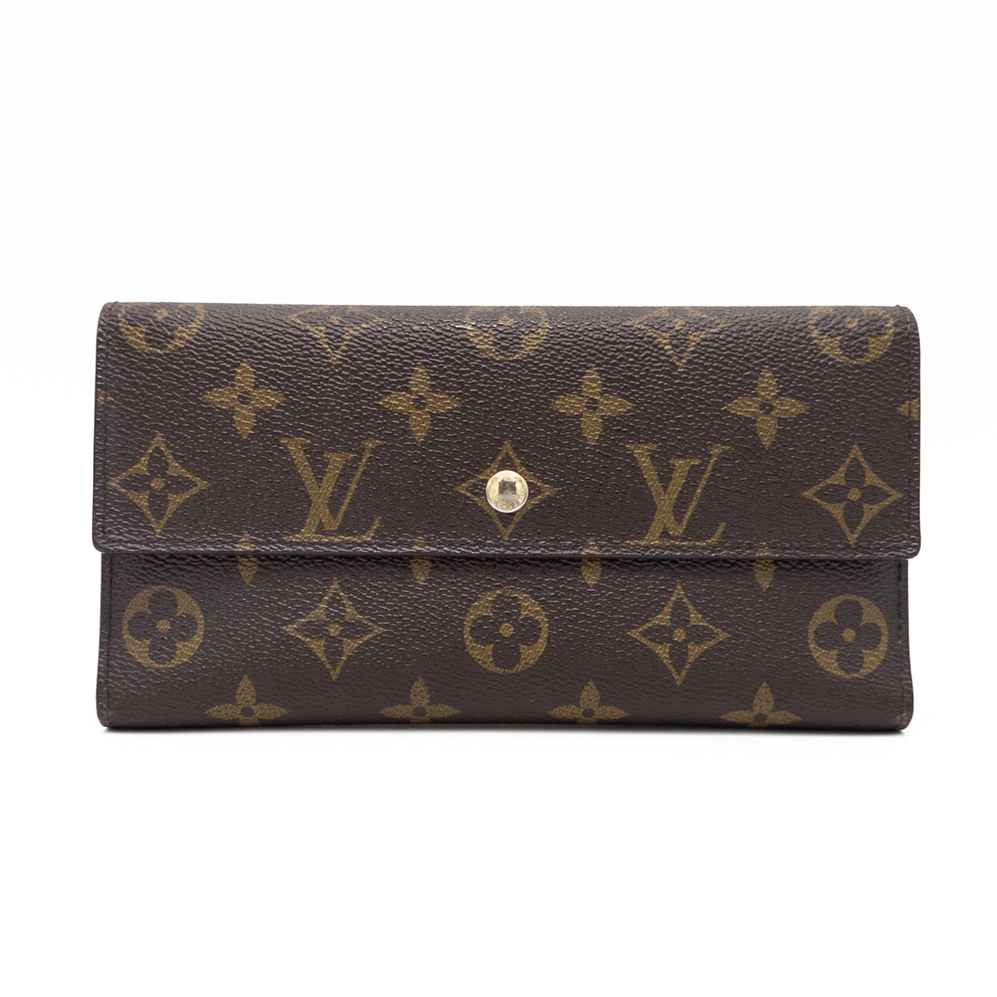 LOUIS VUITTON LOUIS VUITTON Vuitton Monogram Porte-Feuille International M61217 Wallet with Box