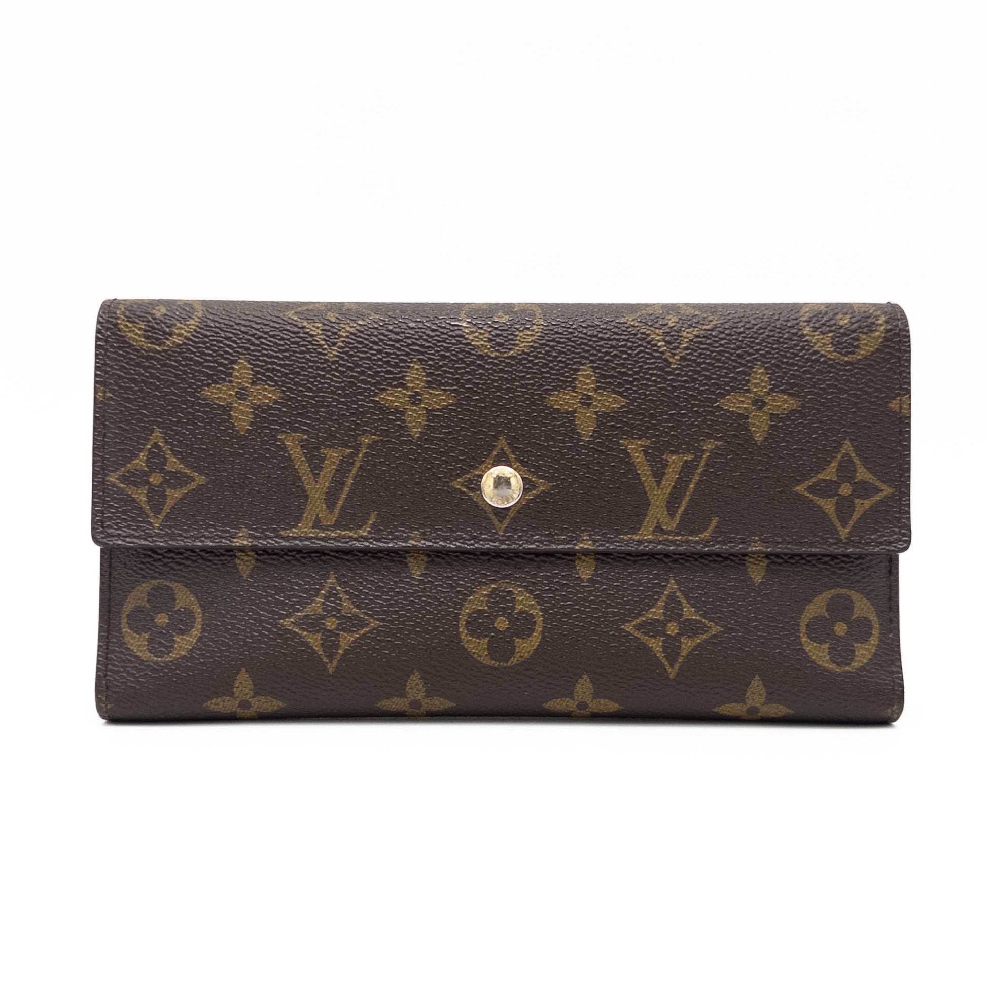 LOUIS VUITTON LOUIS VUITTON Vuitton Monogram Porte-Feuille International M61217 Wallet with Box