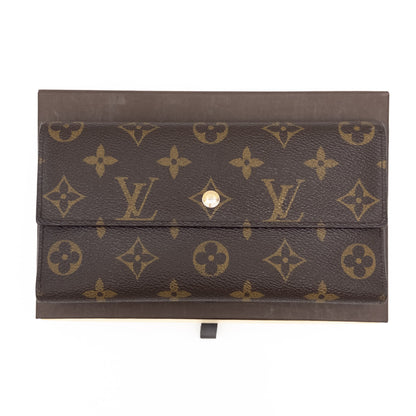 LOUIS VUITTON LOUIS VUITTON Vuitton Monogram Porte-Feuille International M61217 Wallet with Box