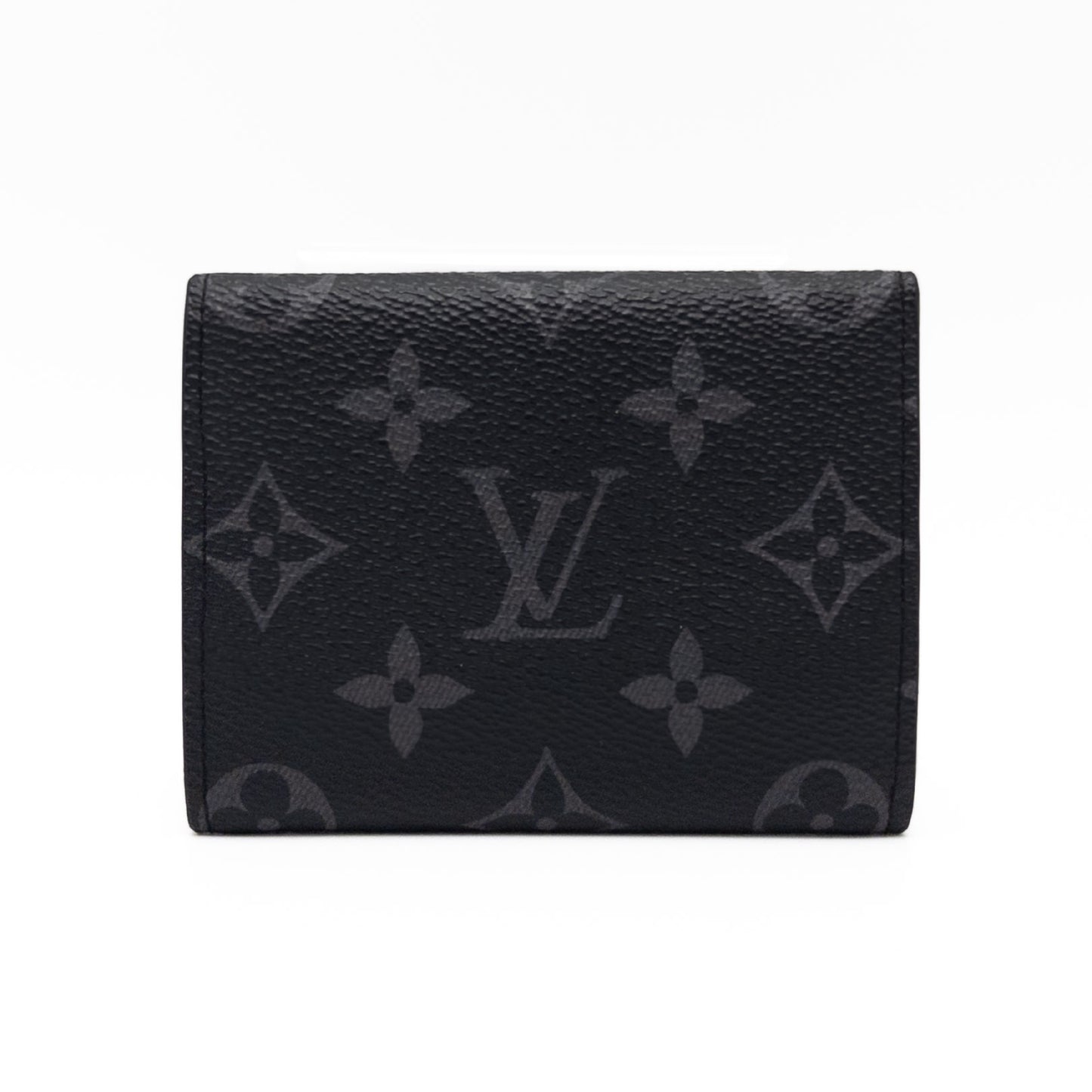 LOUIS VUITTON LOUIS VUITTON Monogram Eclipse Ampelope Cartoduvisit M12874 Black Card Case RFID Verified Box Included Card Case, Pass Case, Business Card Holder