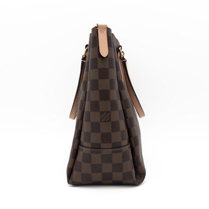 LOUIS VUITTON LOUIS VUITTON Vuitton Damier Belmont NV BB N60297 Pink Gold Hardware Canvas Handbag