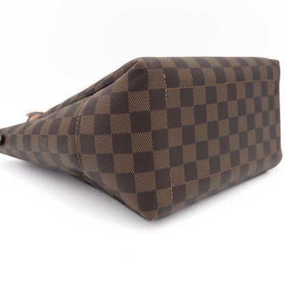 LOUIS VUITTON LOUIS VUITTON Vuitton Damier Belmont NV BB N60297 Pink Gold Hardware Canvas Handbag