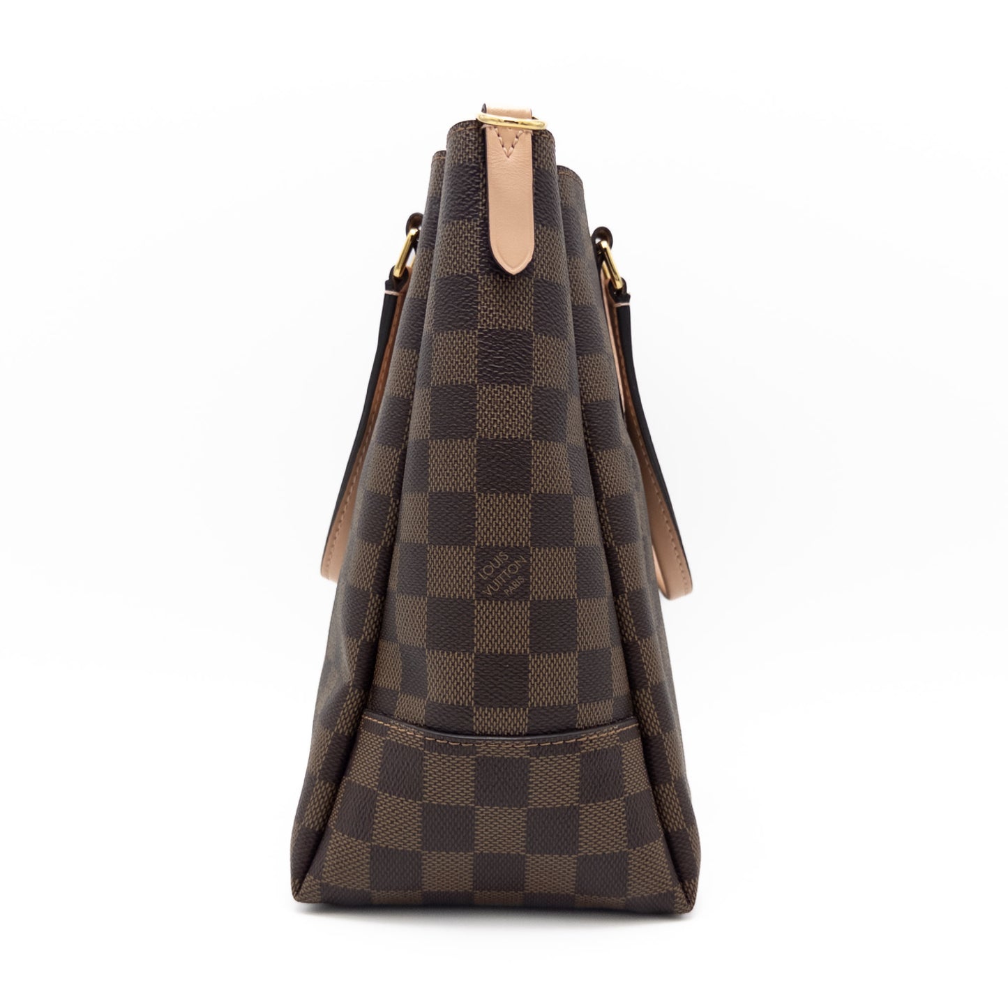 LOUIS VUITTON LOUIS VUITTON Vuitton Damier Belmont NV BB N60297 Pink Gold Hardware Canvas Handbag