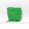 BOTTEGA VENETA BOTTGA VENETA Bottega Maxi Intrecciato Cassette Mini Crossbody Bag Leather Shoulder Bag Green Storage Bag Included Shoulder Bag