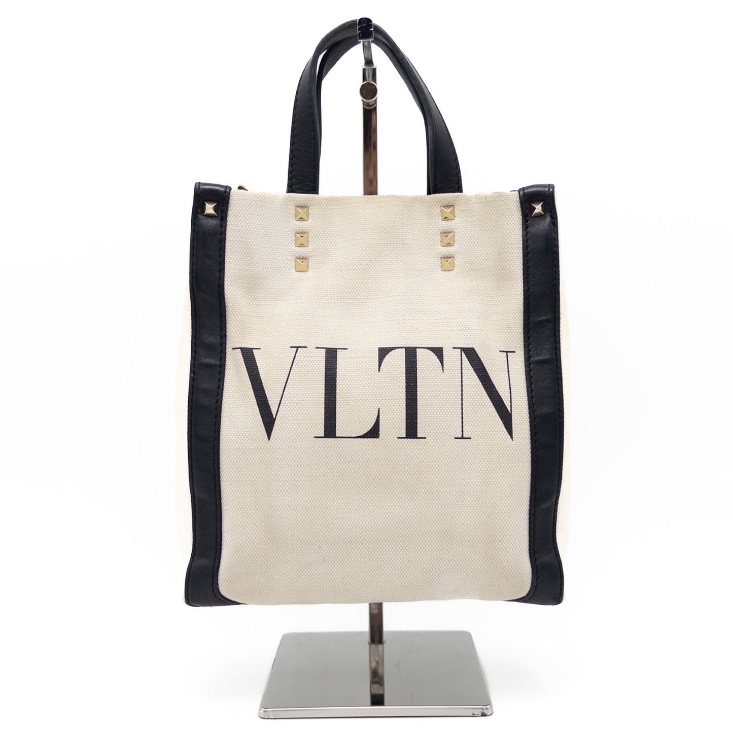 VALENTINO Valentino Galavani VLTN Canvas x Leather 2WAY Handbag with Strap