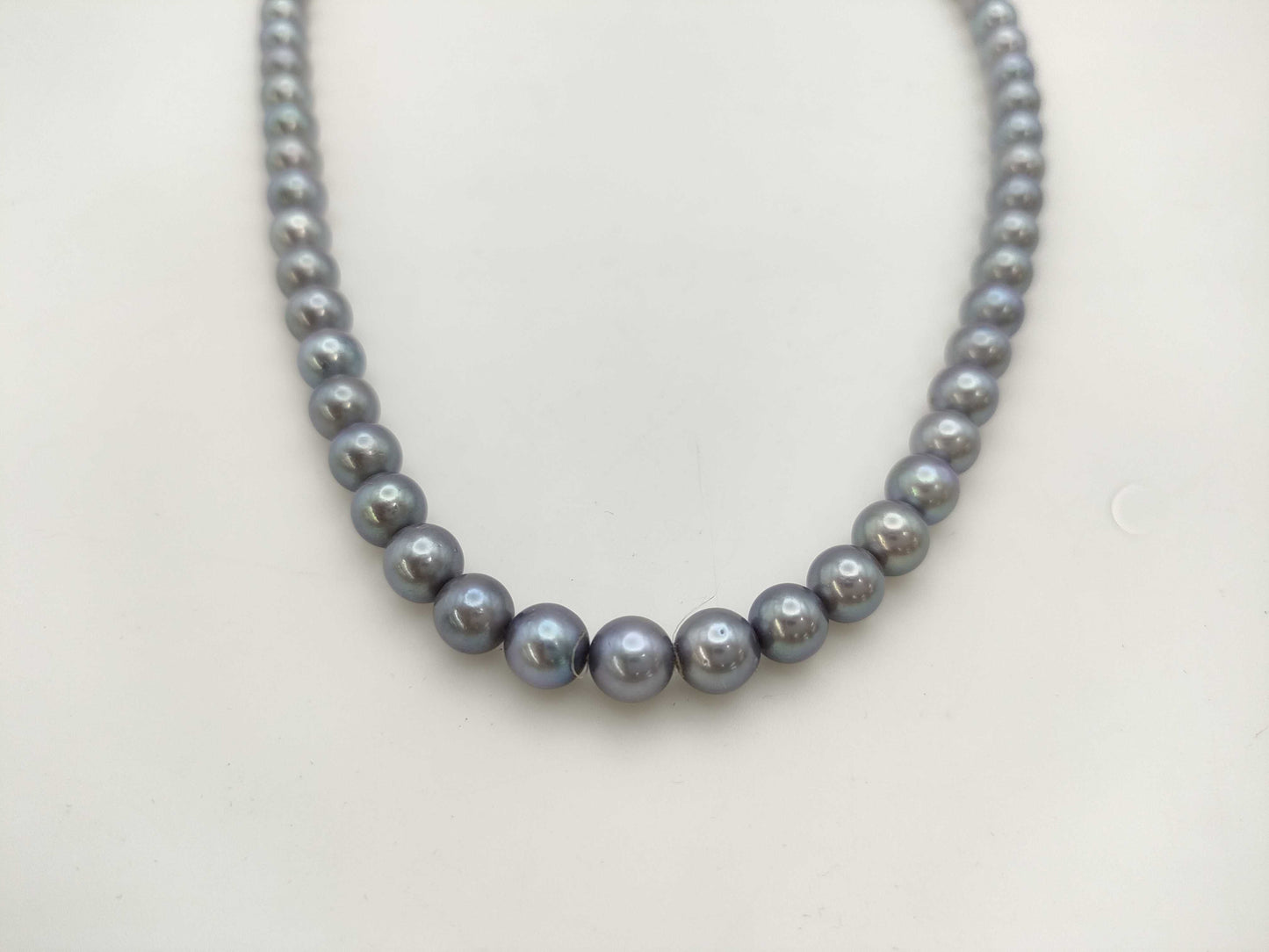 TASAKI Pearl Necklace, Diameter 7.0-7.3mm, Sterling Silver, 33.7g 