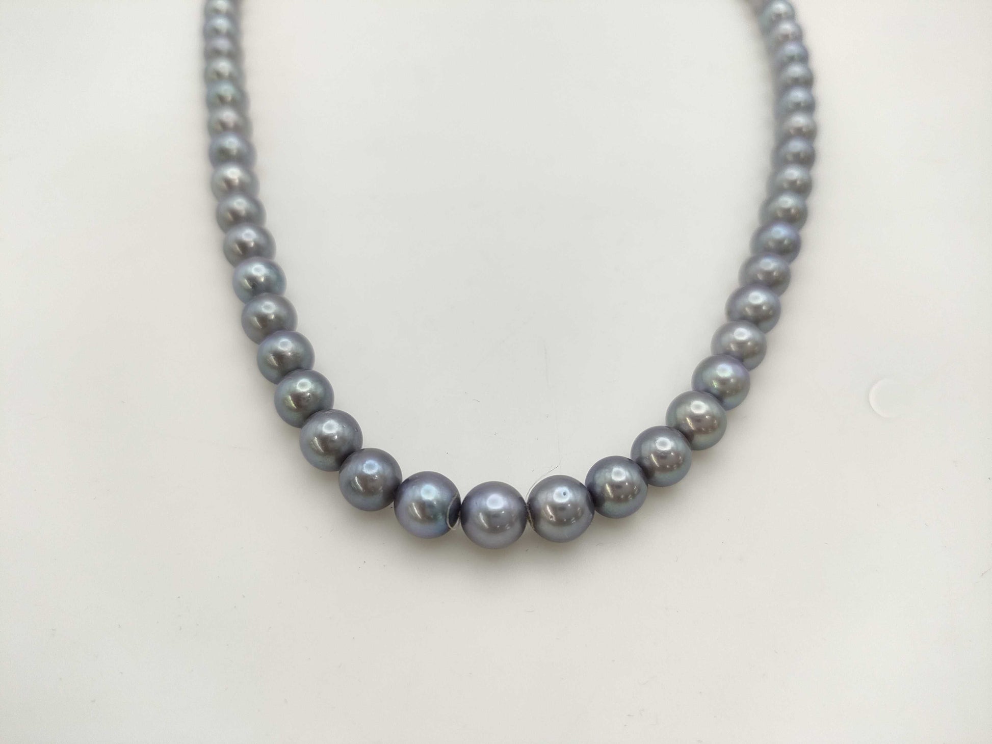 TASAKI Pearl Necklace, Diameter 7.0-7.3mm, Sterling Silver, 33.7g 