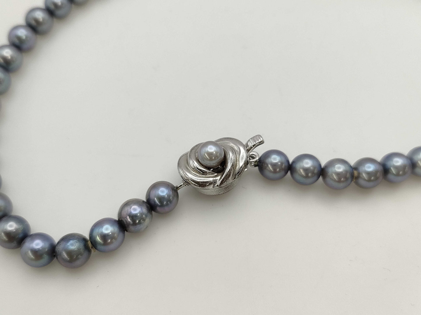TASAKI Pearl Necklace, Diameter 7.0-7.3mm, Sterling Silver, 33.7g 