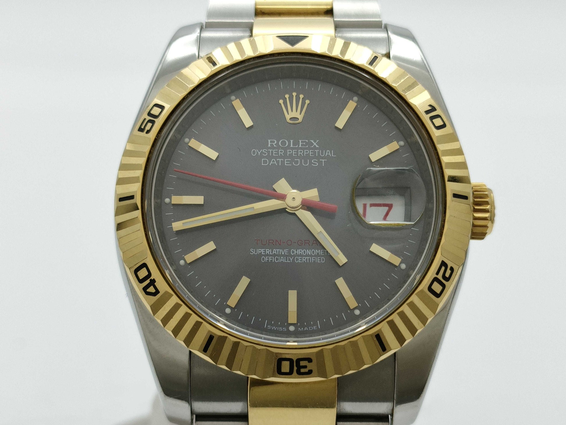 ROLEX 116263 F660329 Grey Dial Oyster Men's Watch