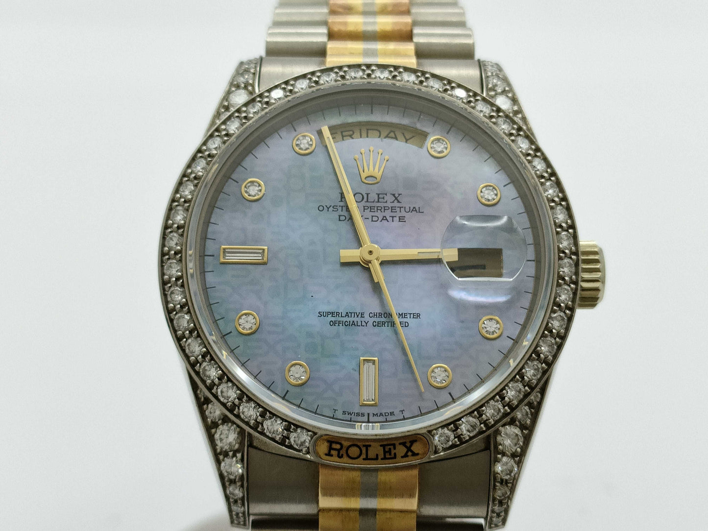 ROLEX 18139 R339109 Blue Shell Precon Men's Watch