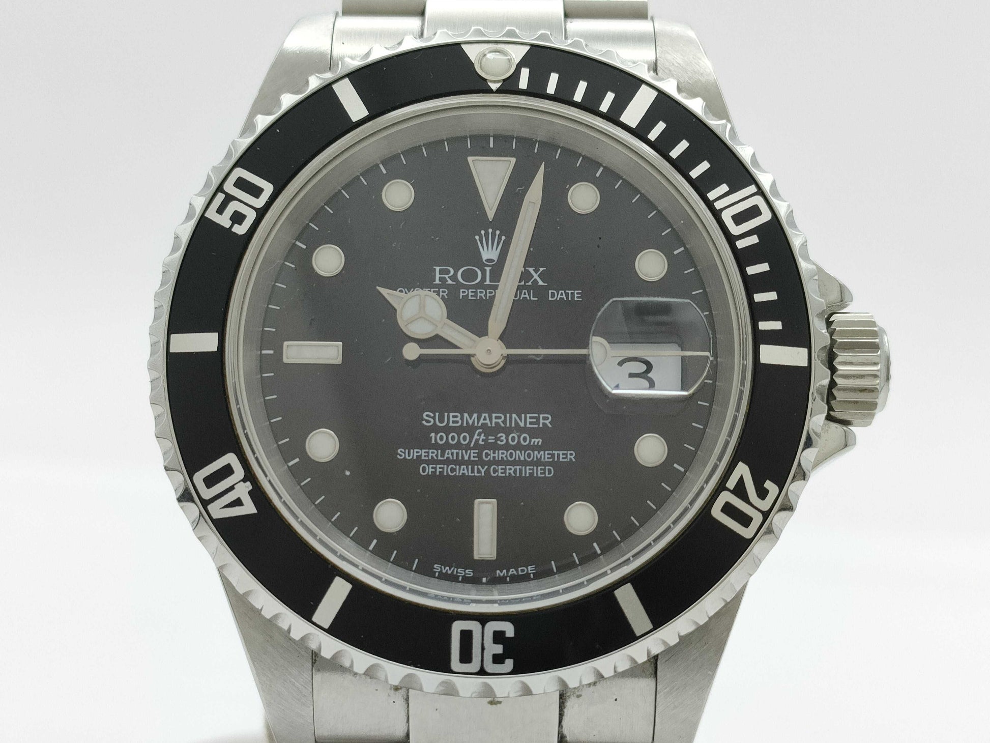 ROLEX 16610 D046840 Black Dial Oyster Men's Watch