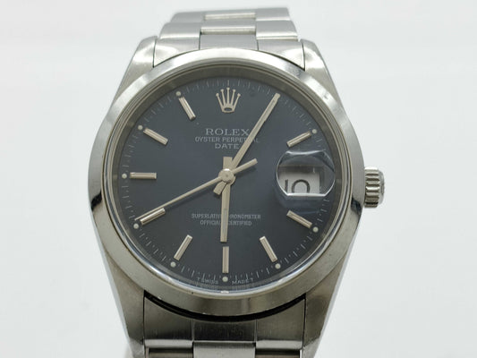 ROLEX 15200 A285264 Blue Dial Automatic Immovable Boys' Watch