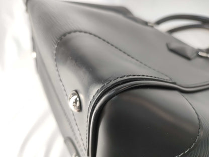 LOUIS VUITTON Epi Phoenix PM Handbag, Black, with Handbook, CA4185