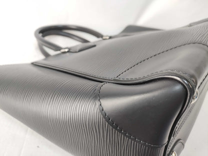 LOUIS VUITTON Epi Phoenix PM Handbag, Black, with Handbook, CA4185