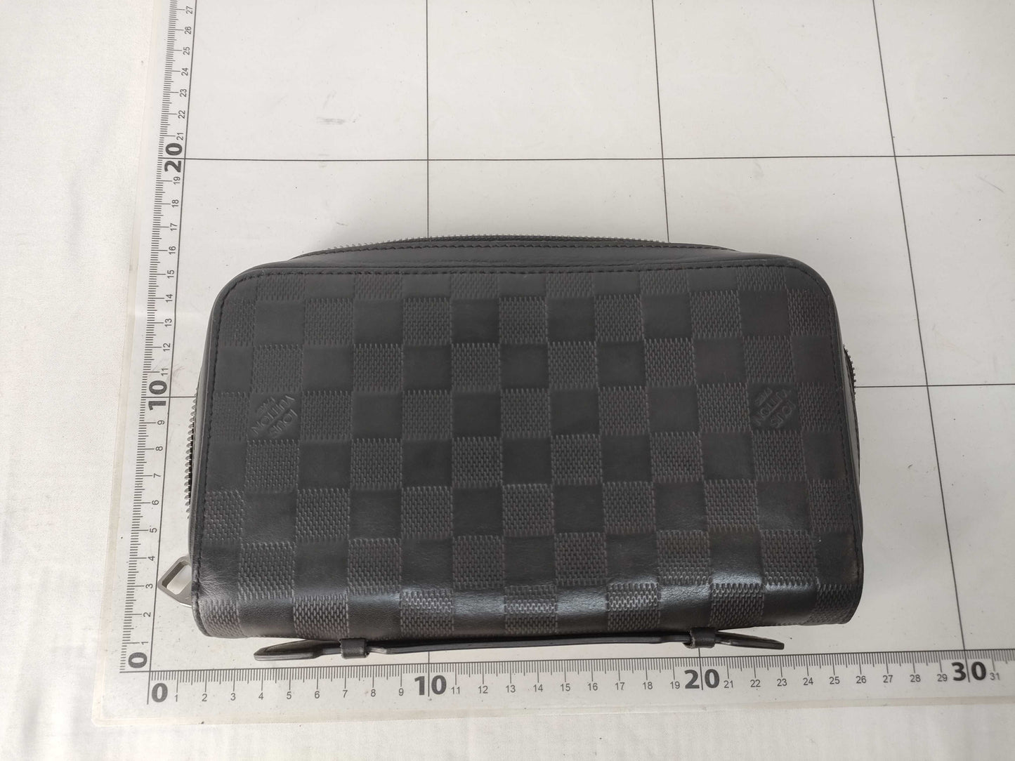 LOUIS VUITTON Damier Infini Zippy XL Wallet, 2019, Matte Silver Hardware, CA3129