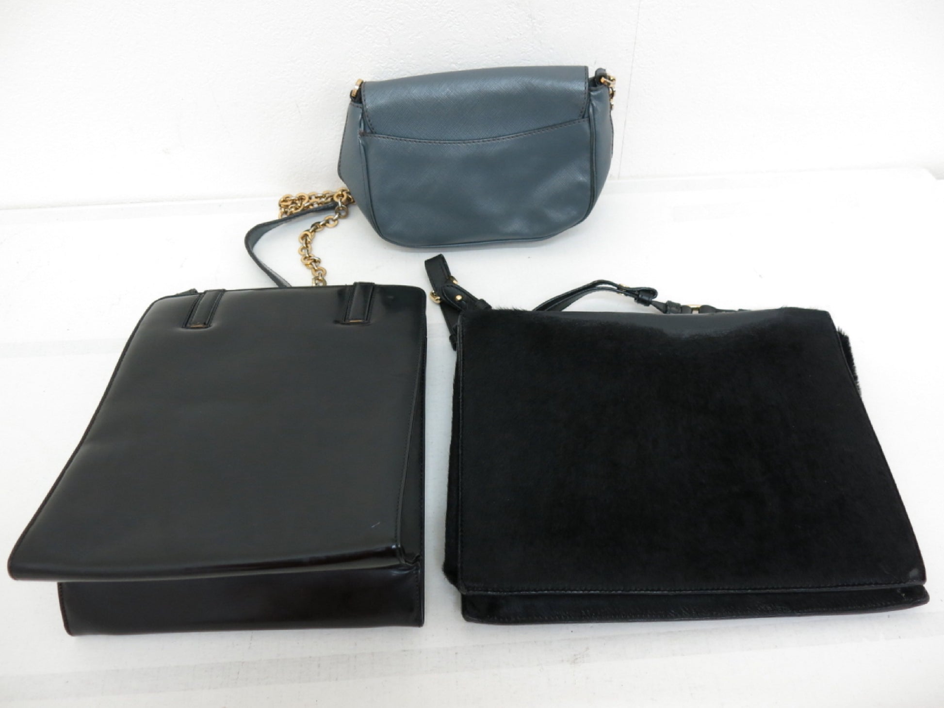 Salvatore Ferragamo 3-piece Gancini calfskin and ponytail shoulder bag, 2-way bag