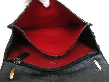 Salvatore Ferragamo 3-piece Gancini calfskin and ponytail shoulder bag, 2-way bag