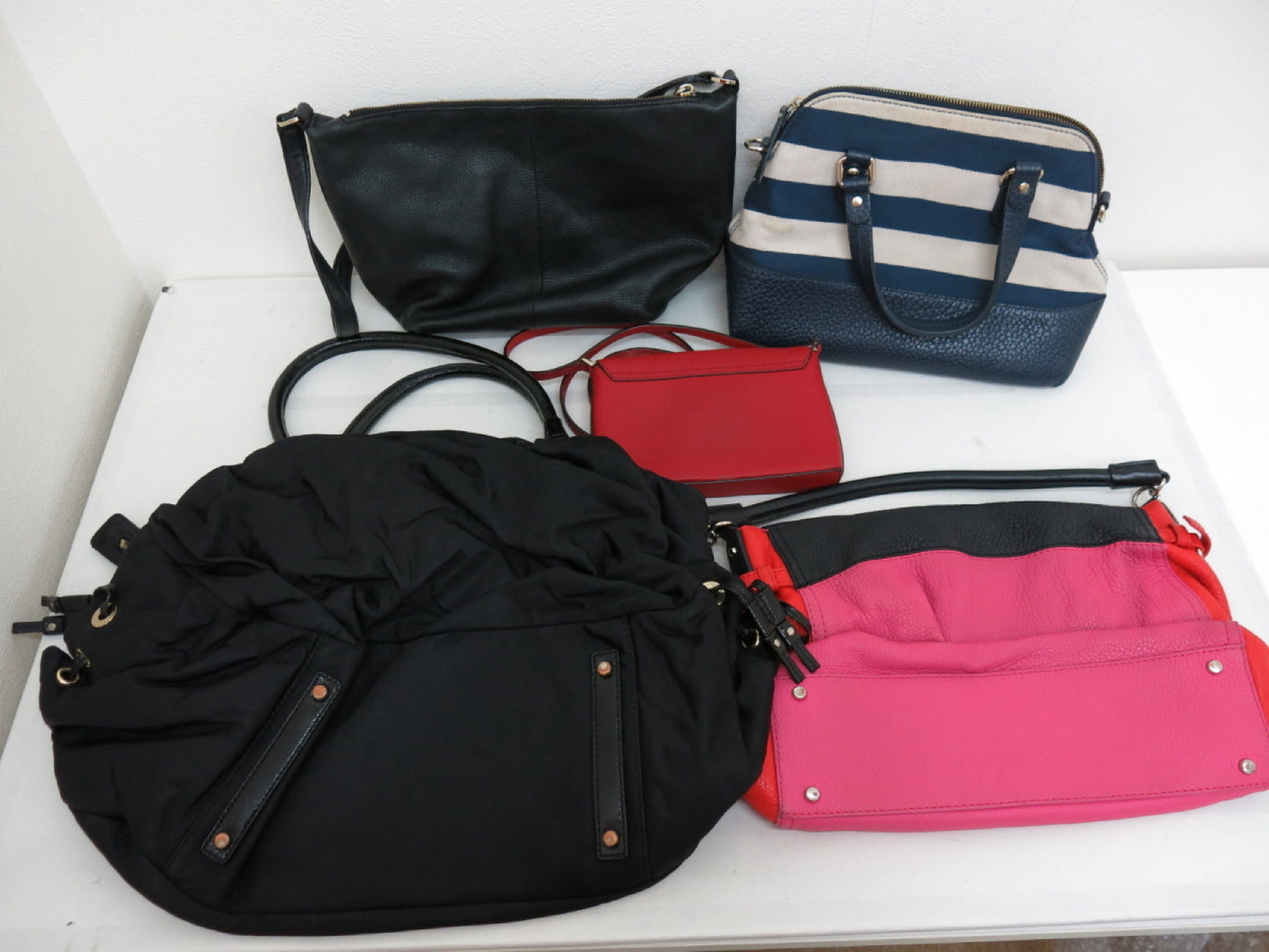 Kate Spade Kate Spade Kate Spade Leather Nylon Shoulder Handbag 5-Point Mountain Bag