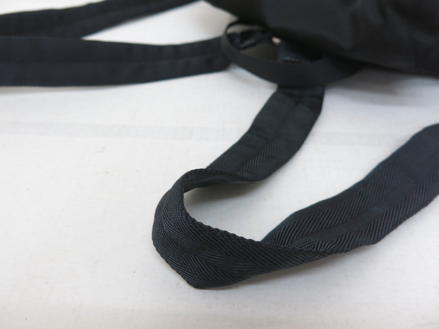 PRADA Prada Triangle Logo Plate Calfskin Nylon Backpack