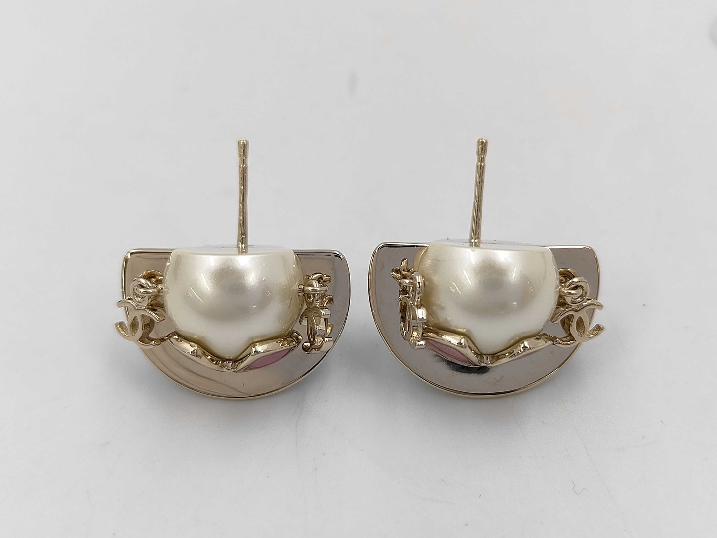 CHANEL Chanel Earrings B25B Box Earrings