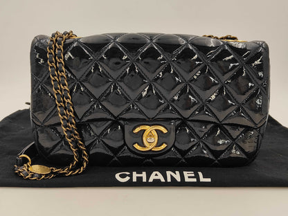CHANEL Matlasse Patent Vintage Chain Shoulder Bag 21st Shoulder Bag