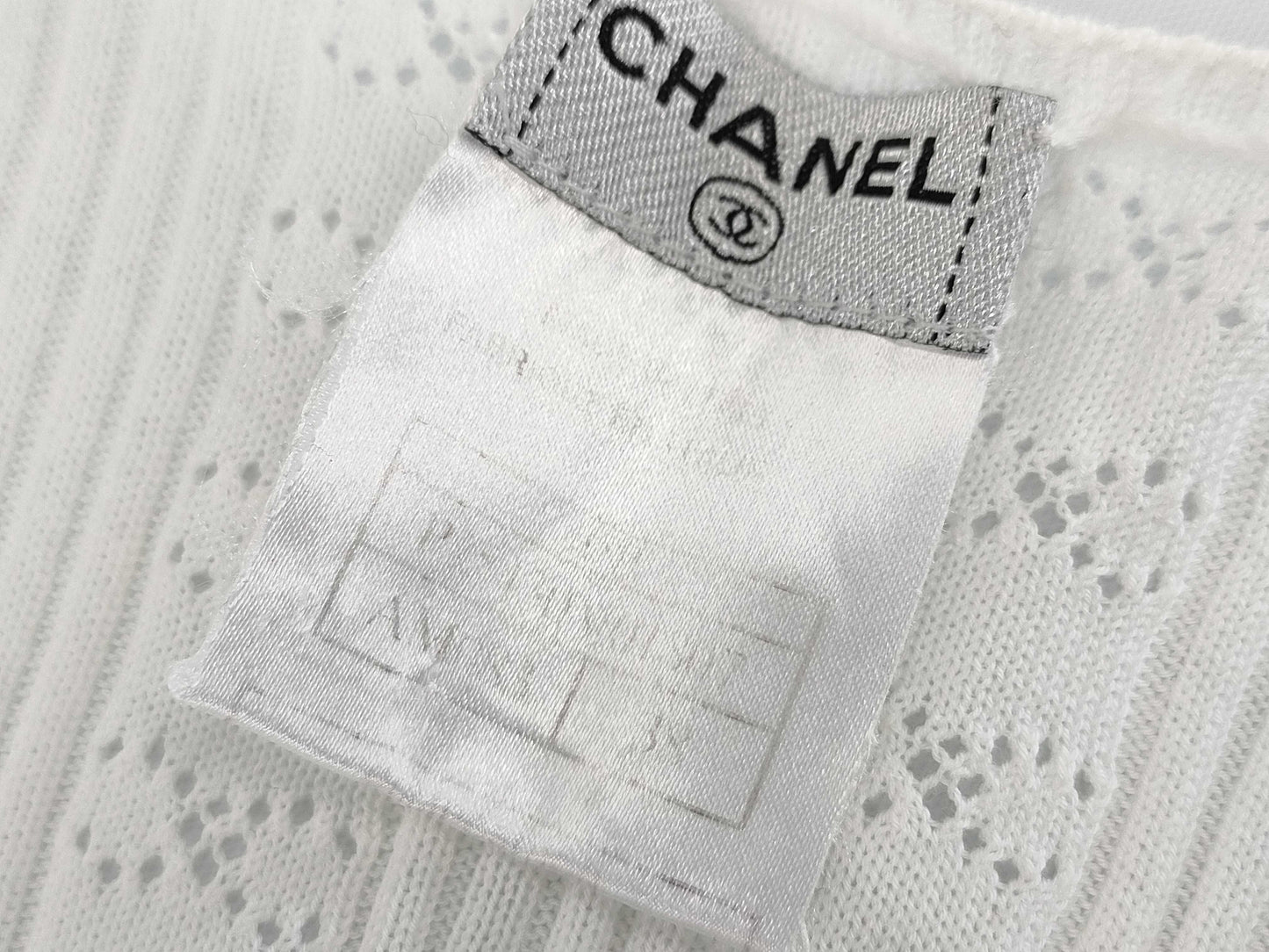 CHANEL CHANEL Short Sleeve Knit Tops Size 38