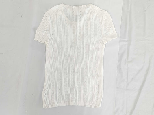 CHANEL CHANEL Short Sleeve Knit Tops Size 38