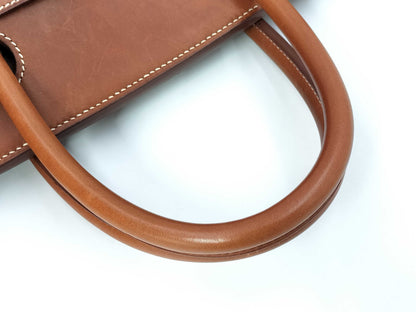 HERMES Birkin 40 Natural Ash/Valenia GP Hardware Handbag