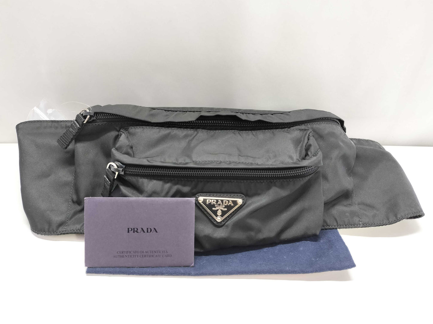 PRADA Nylon Prada Waist Bag Nylon Black Waist Bag