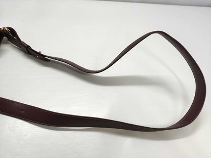 Cartier Must, Cartier Drawstring Shoulder Calf Bordeaux Shoulder Bag