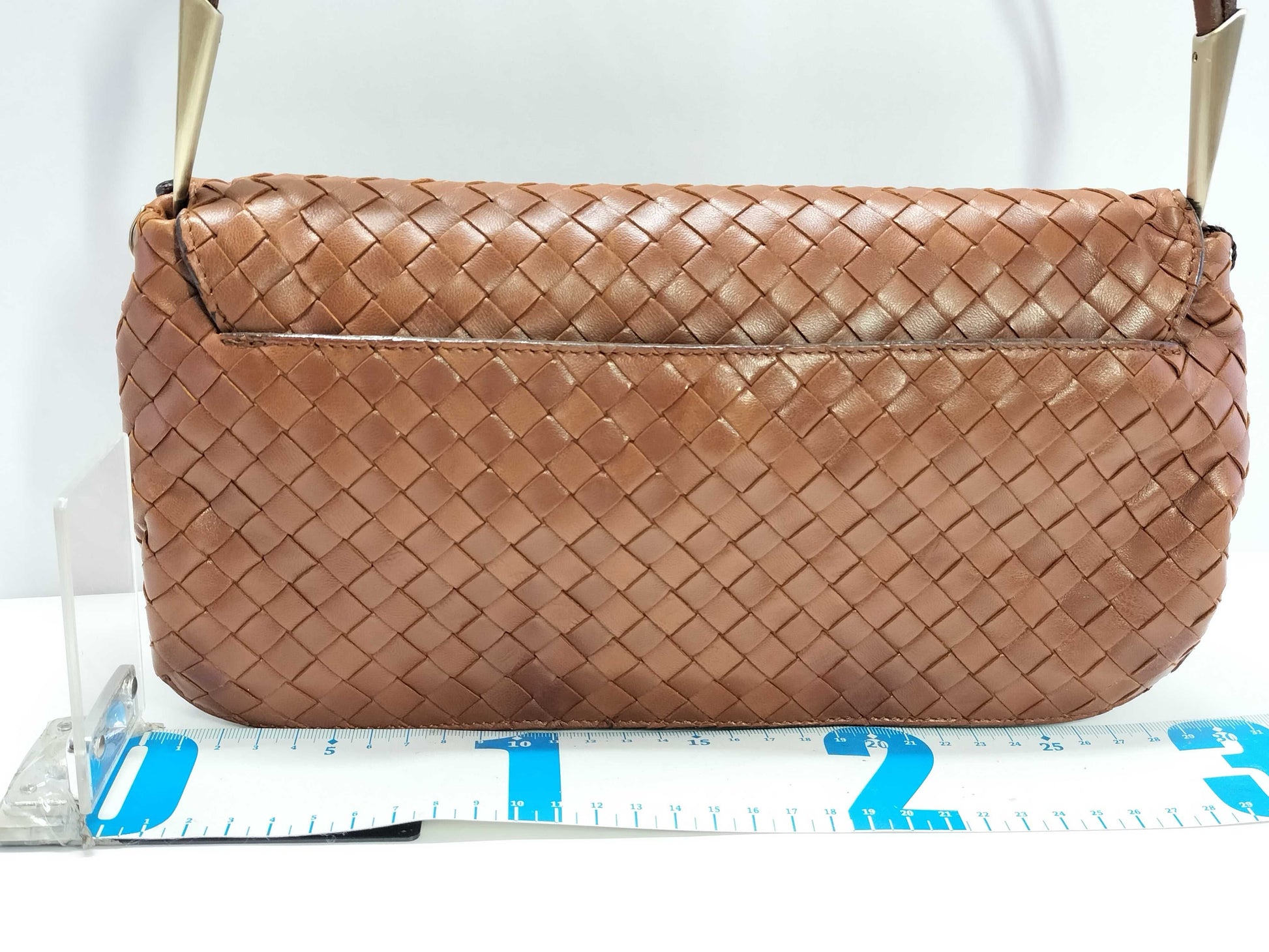 BOTTEGA VENETA Intrecciato Bottega Veneta Shoulder Intre Calf Brown Shoulder Bag