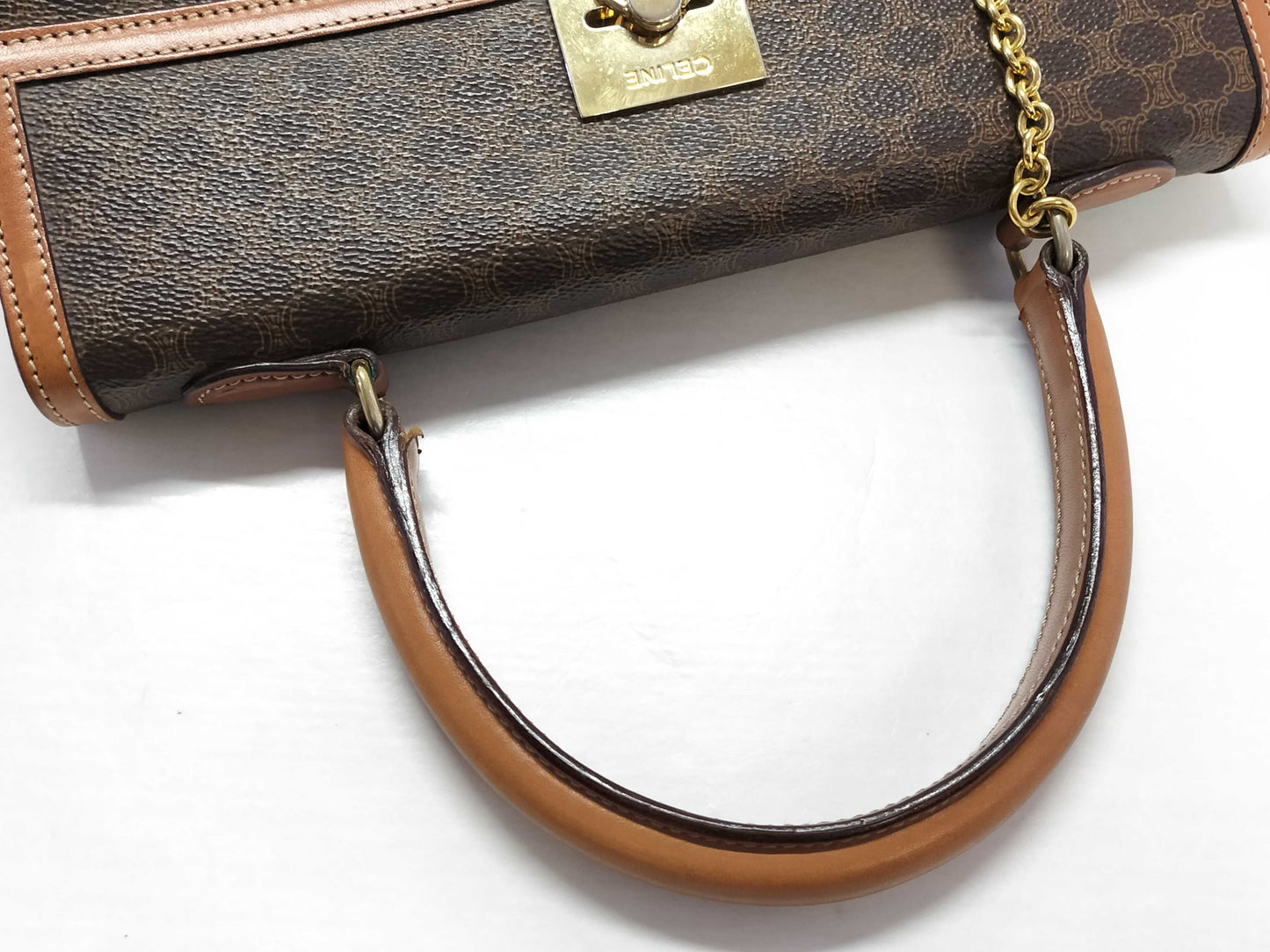 CELINE Celine Handbag Macadam Tea PVC Handbag