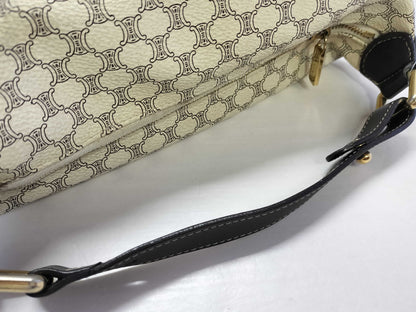 CELINE Celine Accessory Pouch PVC Ivory Handbag