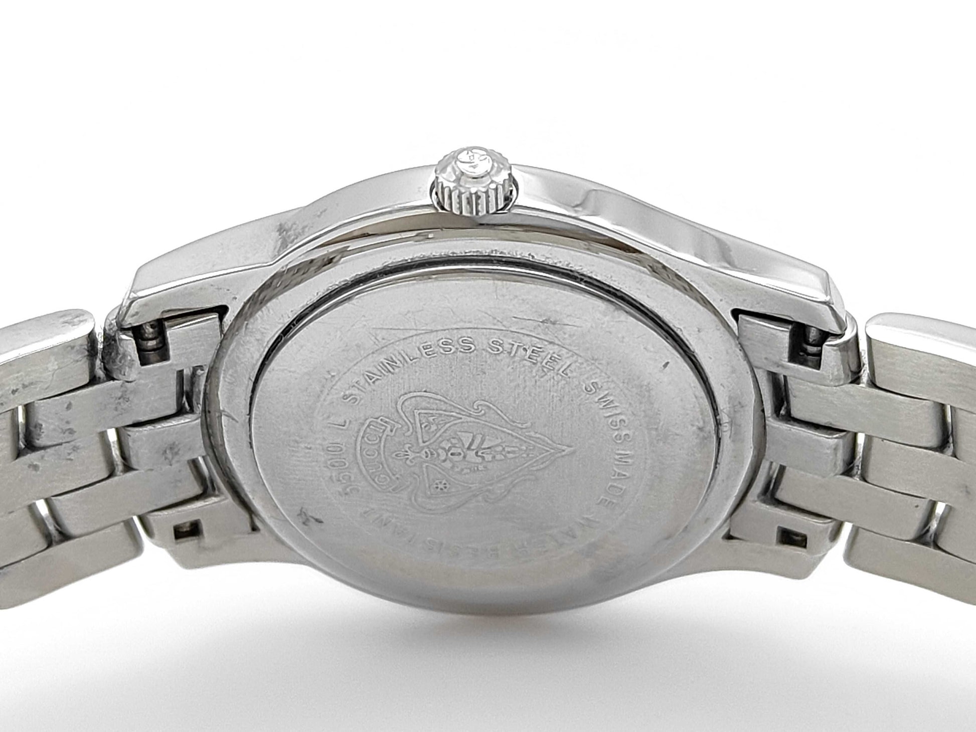 GUCCI 5500L Quartz Silver Dial Women's Watch