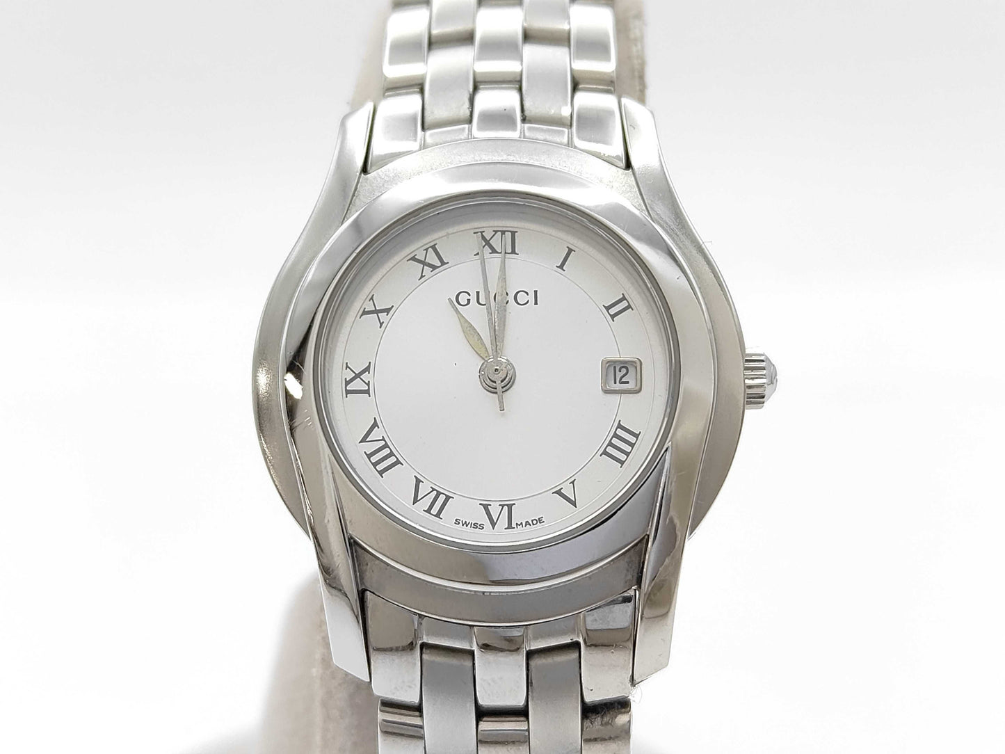 GUCCI 5500L Quartz Silver Dial Women's Watch